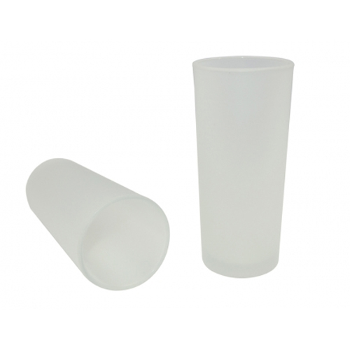 vaso de vidrio 10oz glaseado cónico