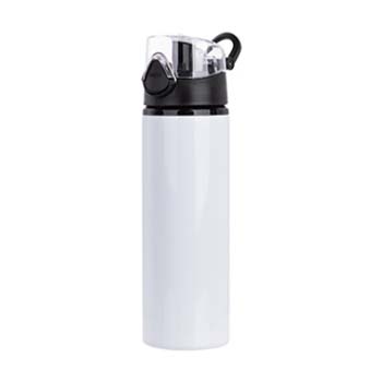 botella blanca 750ml botón press tapa de color