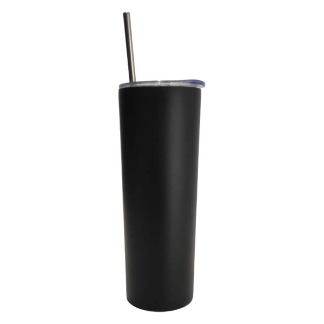 skinny tumbler 20oz negro acero inoxidable 304