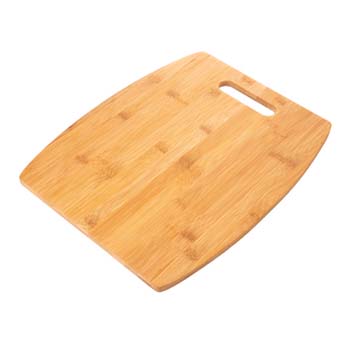 tabla para picar de bambú con forma de arco