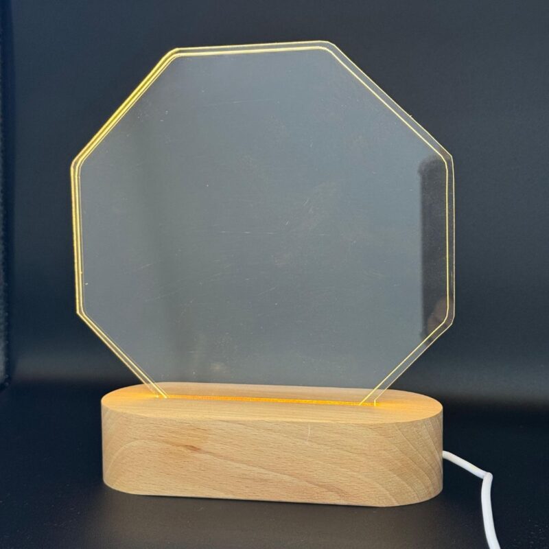 lampara luminosa octagonal