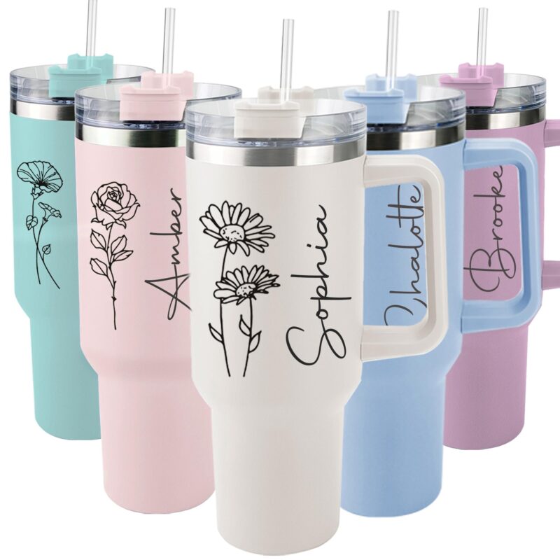 tumbler 40 oz con agarradera acero inoxidable 304